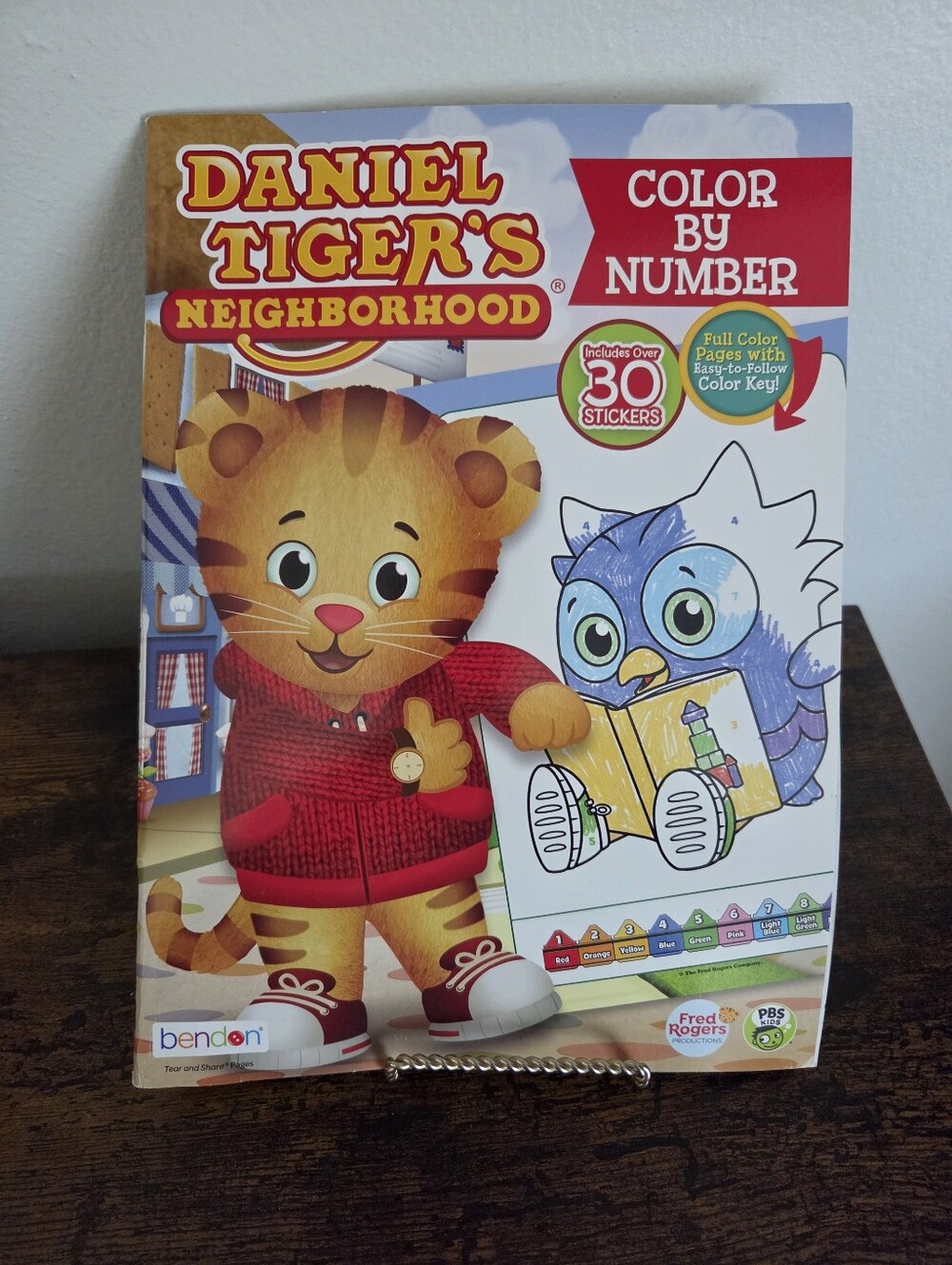 Daniel Tiger Color By Number Activity Book - 2020 Rare HTF
